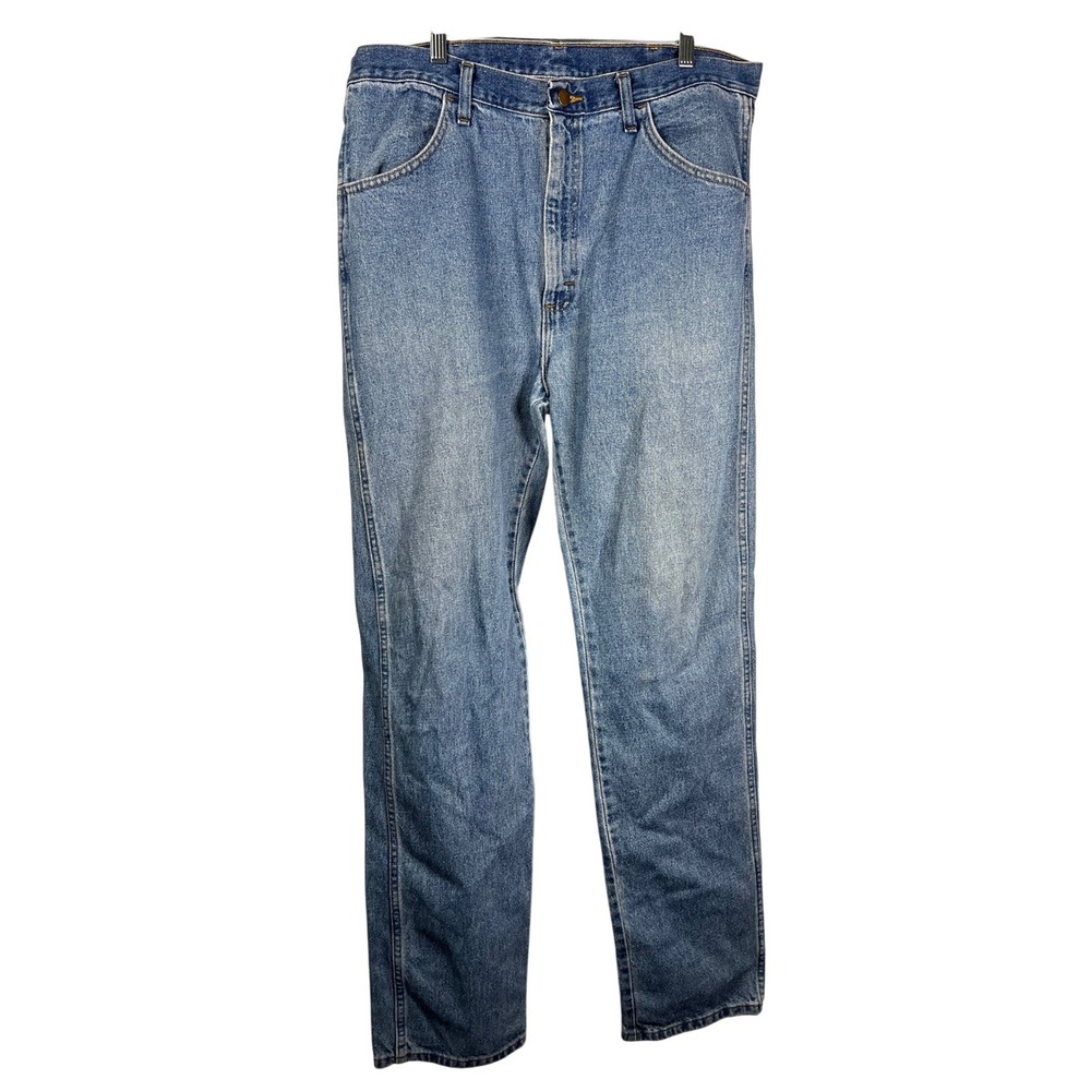 Rustler Mens Jeans 36x34 Light Wash Denim Straight Leg‎ Casual Work Pants